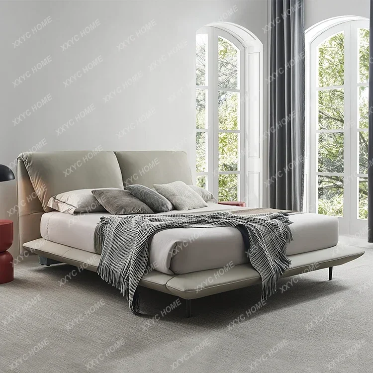 A Modern bedroom set headboard soft queen size king leather bed
A Modern bedroom set headboard soft queen size king leather bed