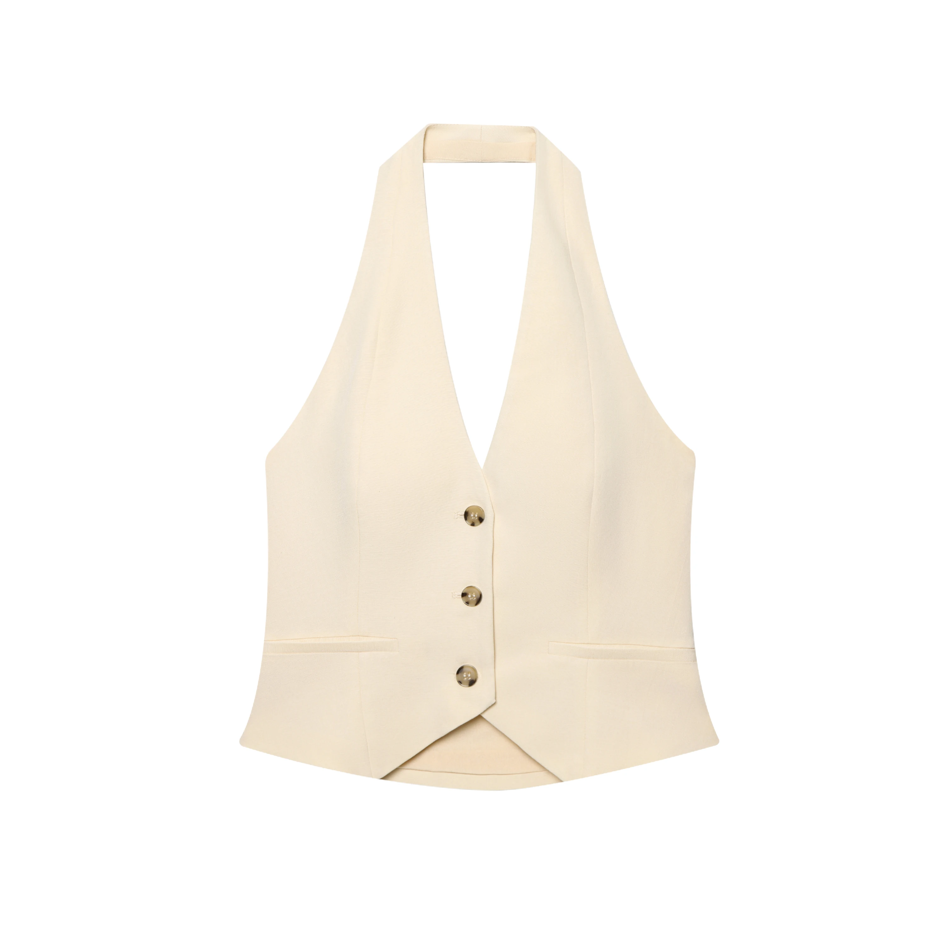 Korejepo 2025 New Women Clothing European American Style Slim Fit Temperament Hanging Neck Collar Vest Top
Korejepo 2025 New Women Clothing European American Style Slim Fit Temperament Hanging Neck Collar Vest Top