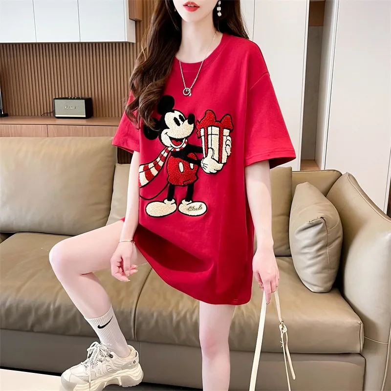 2026 New Women's American Retro Mickey T-Shirt, Loose Fit, Niche Design, Age-Reducing Cartoon, Summer Casual Short Sleeve Top
2026 New Women's American Retro Mickey T-Shirt, Loose Fit, Niche Design, Age-Reducing Cartoon, Summer Casual Short Sleeve Top