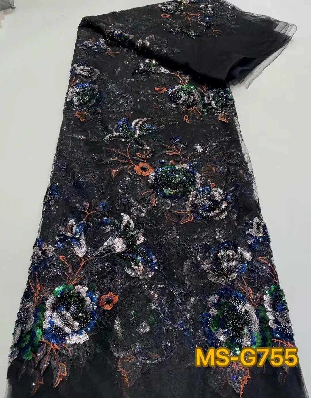 Luxury French Embroidery Lace Fabric with Beads And Sequins 5 Yards High-Quality Material for Evening Party Dresses
Luxury French Embroidery Lace Fabric with Beads And Sequins 5 Yards High-Quality Material for Evening Party Dresses