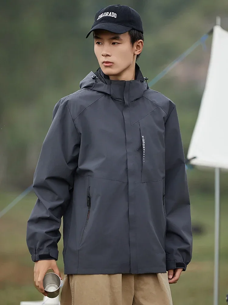 Spring Autumn Casual Jacket Men/Women Outdoor Waterproof and Windproof Hooded Windbreaker Coats
Spring Autumn Casual Jacket Men/Women Outdoor Waterproof and Windproof Hooded Windbreaker Coats
