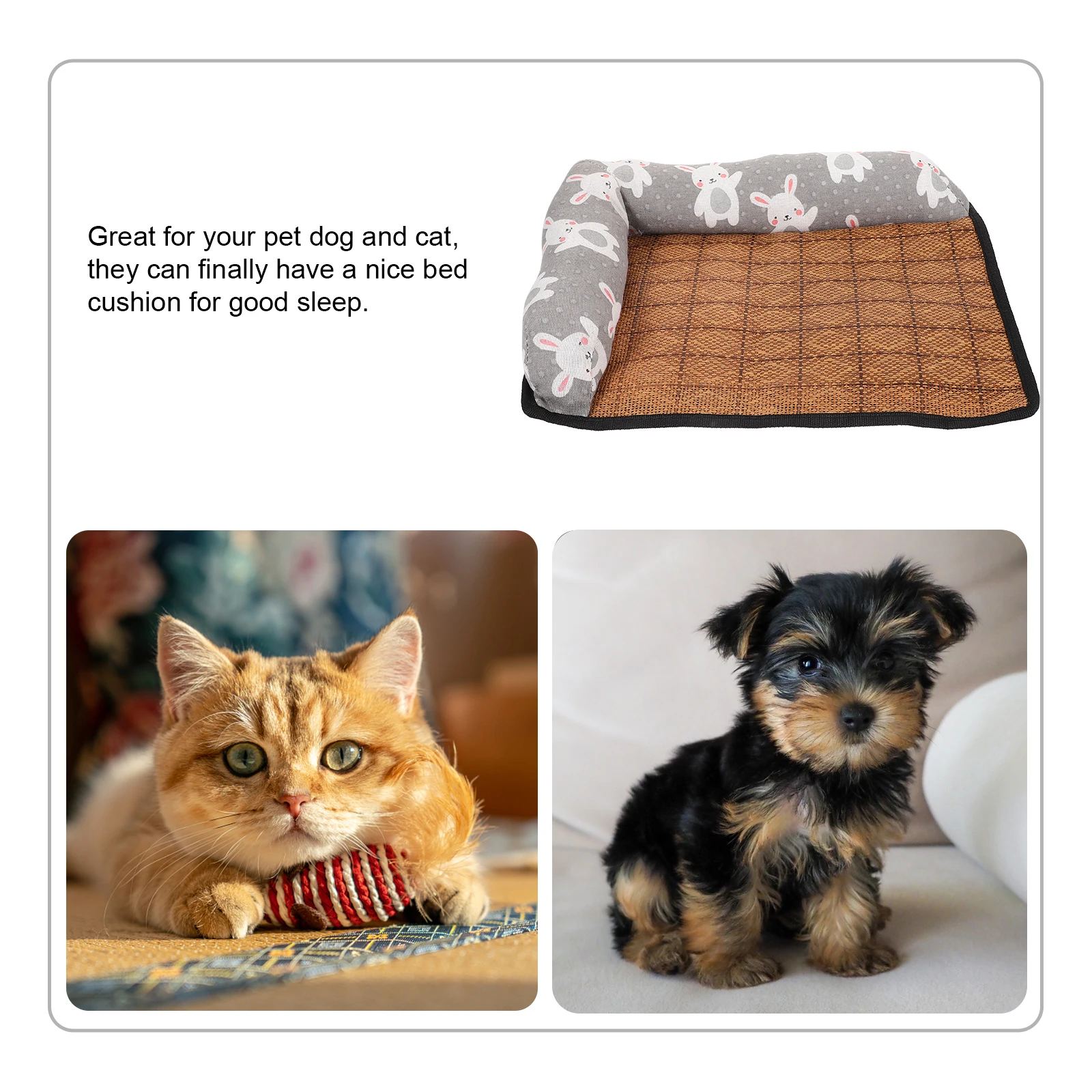 Pet Summer Cool Pad Dog Mat Cot Thick Bed Cooling Nest S Size Rattan Weaving Durable Breathable Fabric Anti Slip Pet Dog Cat
Pet Summer Cool Pad Dog Mat Cot Thick Bed Cooling Nest S Size Rattan Weaving Durable Breathable Fabric Anti Slip Pet Dog Cat