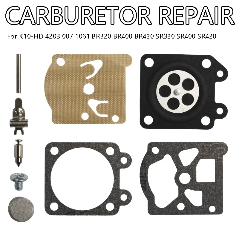 Carburetor Repair Kit K10-HD 4203 007 1061 For BR320 BR400 BR420 SR320 SR400 SR420
Carburetor Repair Kit K10-HD 4203 007 1061 For BR320 BR400 BR420 SR320 SR400 SR420