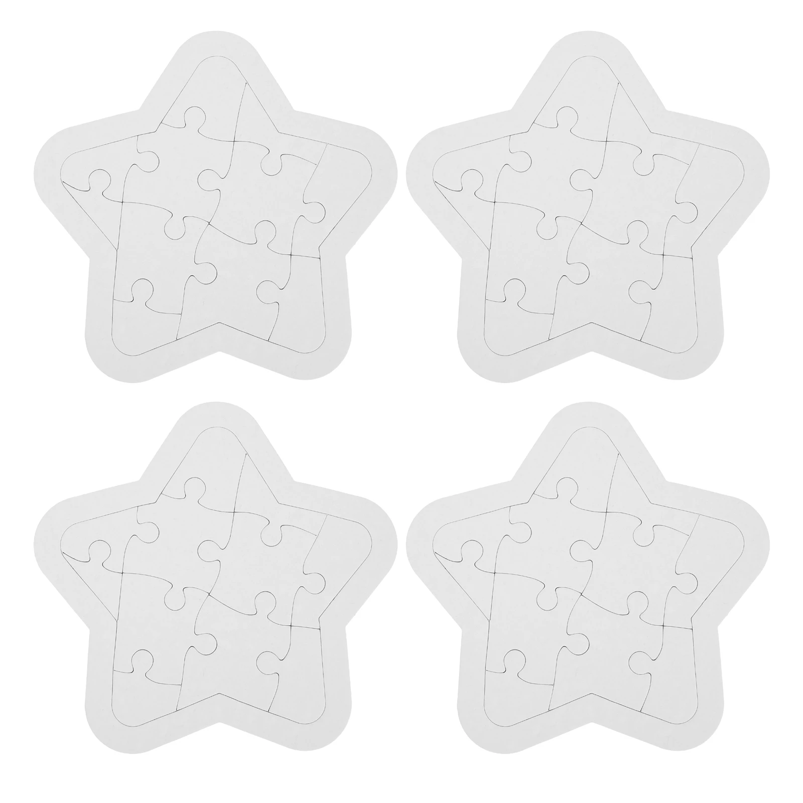 4 set Five-pointed Star Coloring Puzzles Blank Puzzle Pieces for Kids Toddlers DIY Paintable Jigsaw Puzzles Educational Toy
4 set Five-pointed Star Coloring Puzzles Blank Puzzle Pieces for Kids Toddlers DIY Paintable Jigsaw Puzzles Educational Toy