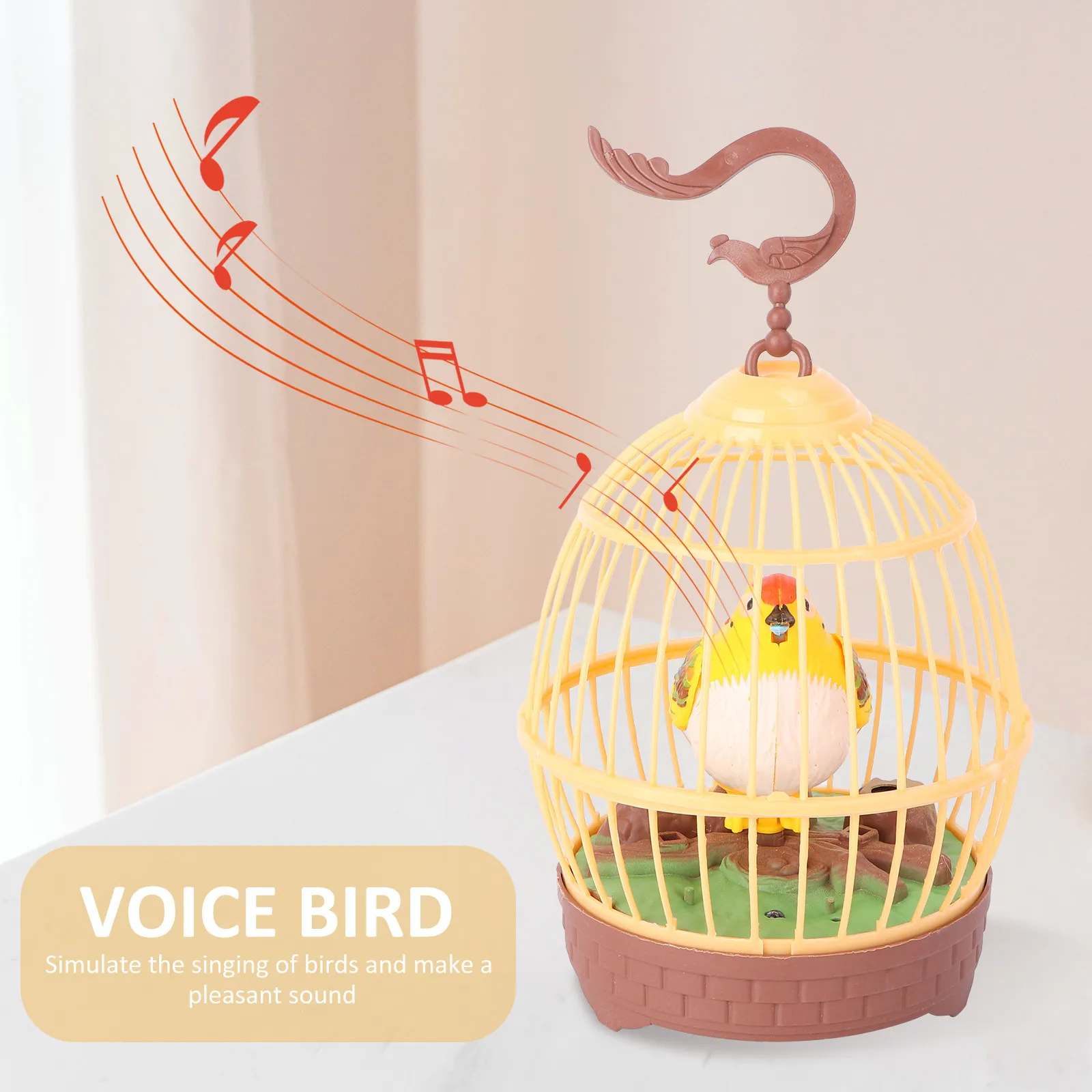 1Pcs Voice-Sensitive Simulation Birdcage Learning Tool for Children Premium Material Long-Lasting Small Fashionable Design
1Pcs Voice-Sensitive Simulation Birdcage Learning Tool for Children Premium Material Long-Lasting Small Fashionable Design