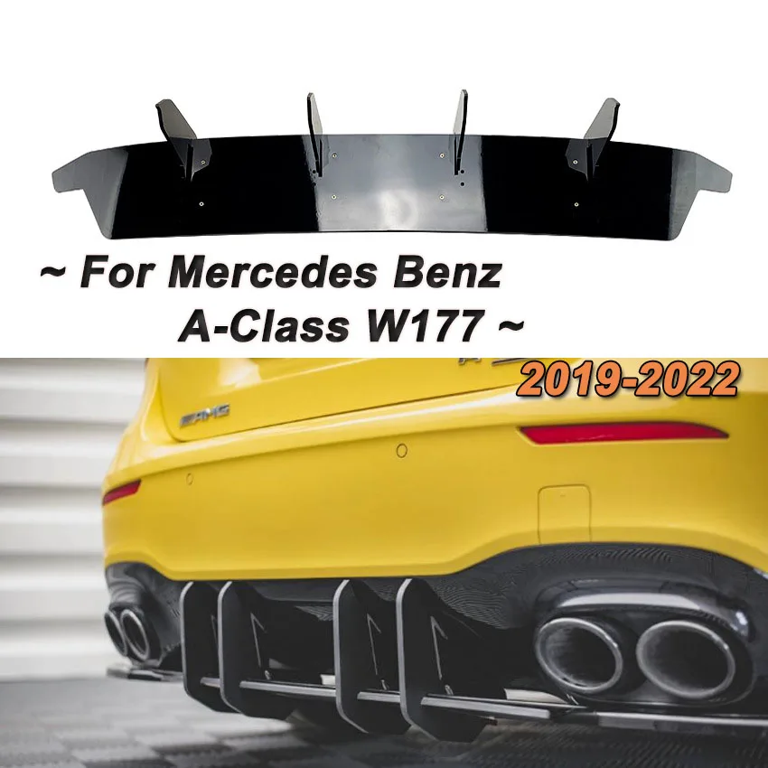 For Mercedes Benz A-Class W177 A35 A45 AMG 2019-2022 Car Rear Bumper Chassis Diffuser Spoiler Lip Spoiler Body Kit Gloss Black
For Mercedes Benz A-Class W177 A35 A45 AMG 2019-2022 Car Rear Bumper Chassis Diffuser Spoiler Lip Spoiler Body Kit Gloss Black
