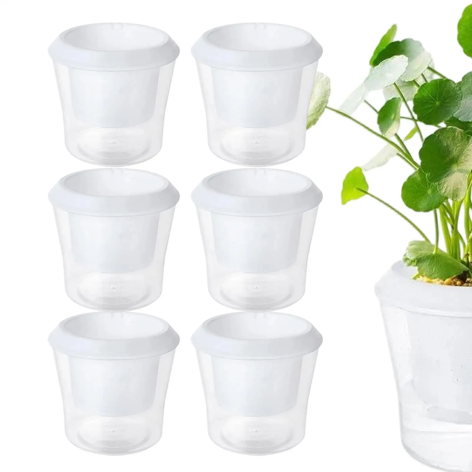 Lazy Self-watering Flowerpot Automatic Water Absorption SucculentAquaculture Plant Pot Double-layer Plastic HydroponicFlowerpot
Lazy Self-watering Flowerpot Automatic Water Absorption SucculentAquaculture Plant Pot Double-layer Plastic HydroponicFlowerpot