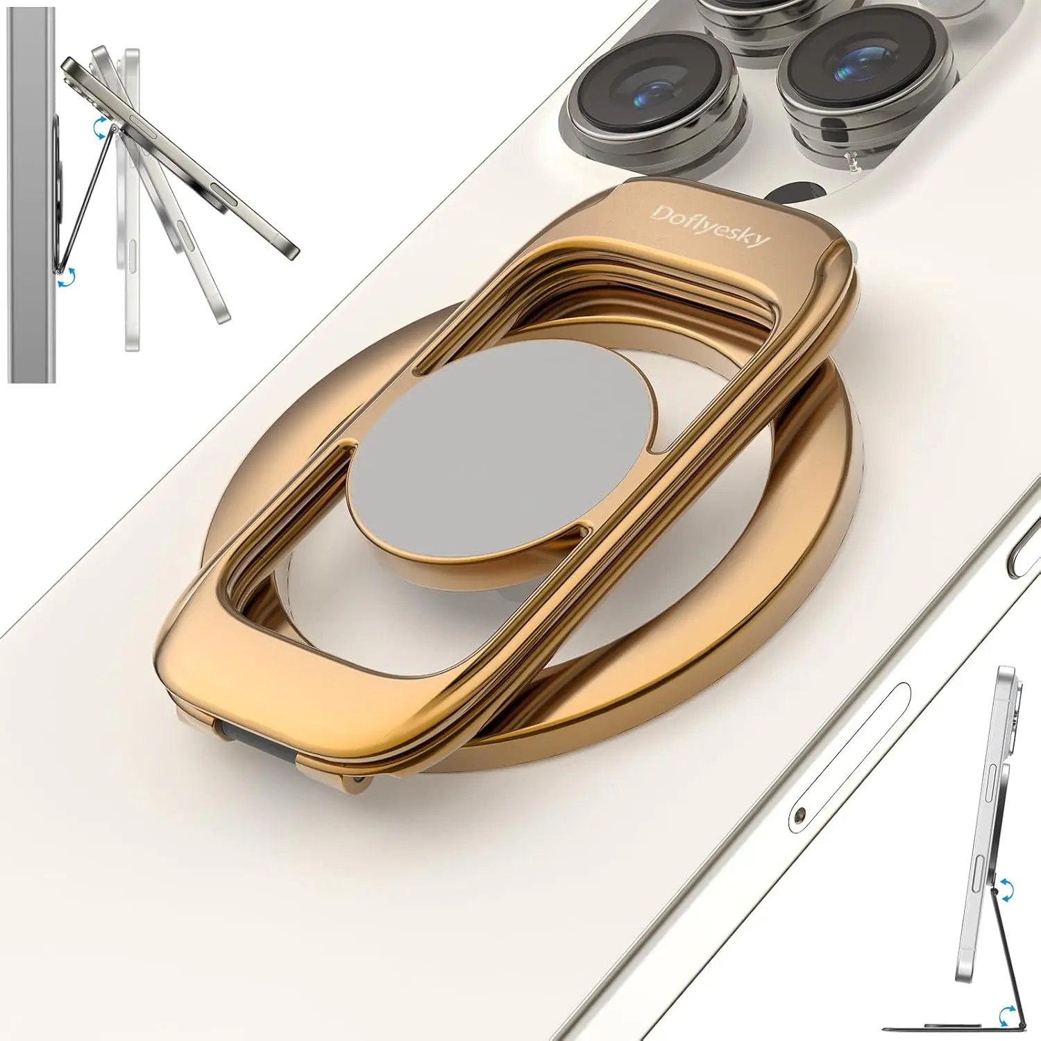 Magnetic Phone Ring Holder for MagSafe Phone Grip & Kickstand, Strong Dual-Sided Magnets Compatible with MagSafe Car Mount for
Magnetic Phone Ring Holder for MagSafe Phone Grip & Kickstand, Strong Dual-Sided Magnets Compatible with MagSafe Car Mount for