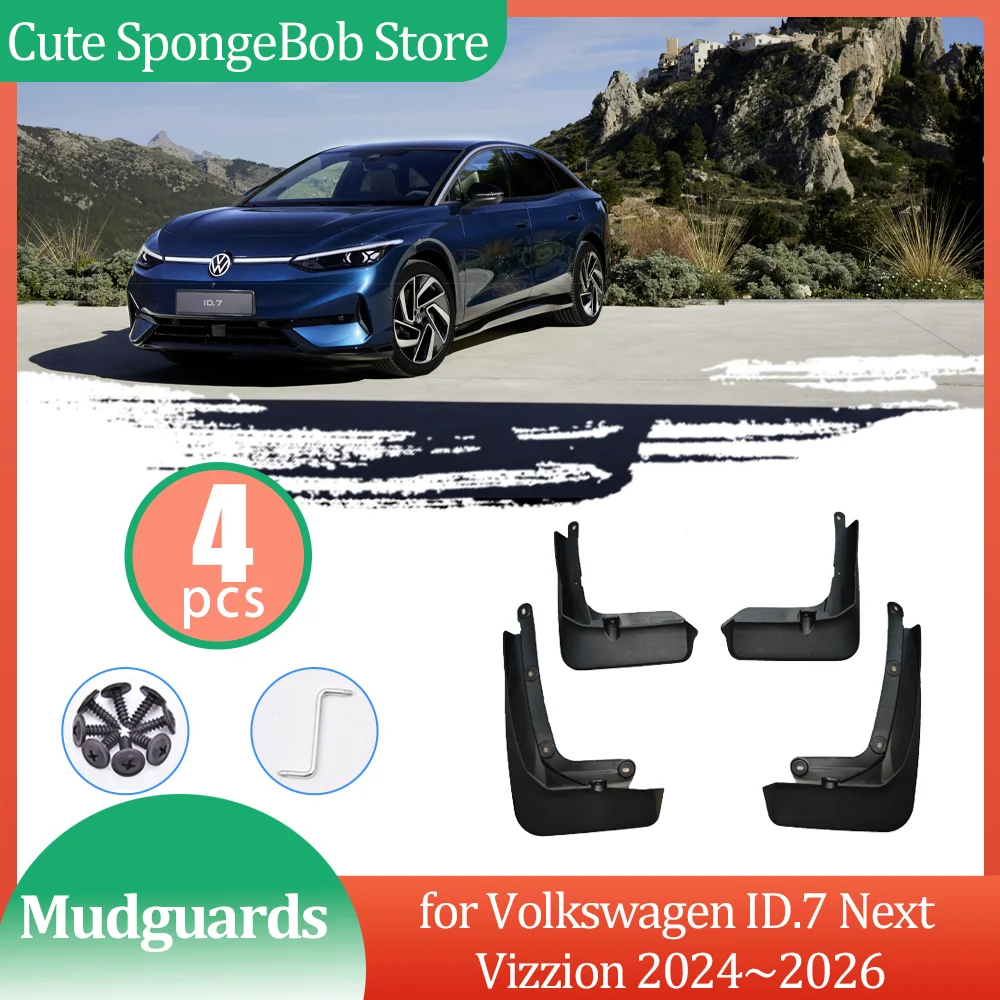 Car Mudguards for Volkswagen VW ID.7 Next Vizzion 2024~2026 Mud Flaps Flare Flap Front Rear Fender Splash Part Guard Accessories
Car Mudguards for Volkswagen VW ID.7 Next Vizzion 2024~2026 Mud Flaps Flare Flap Front Rear Fender Splash Part Guard Accessories