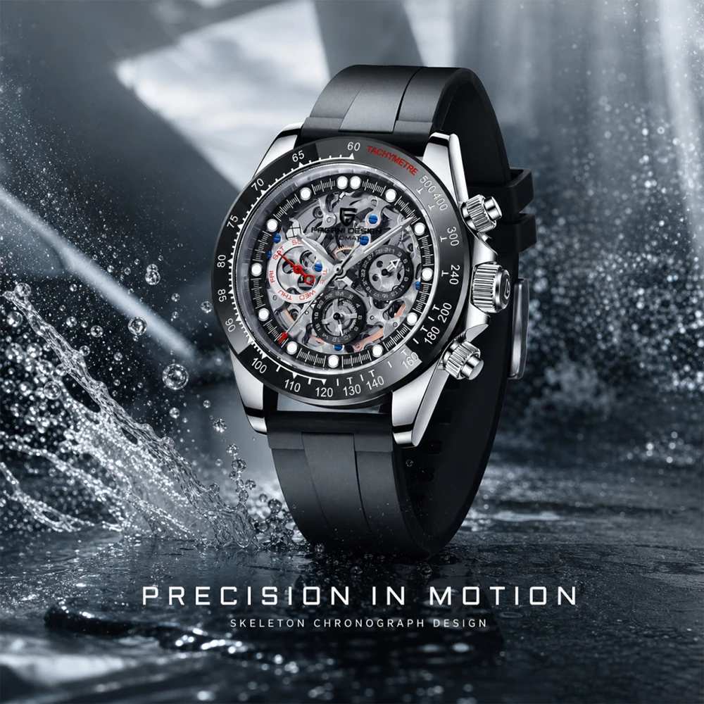 PAGANI DESIGN Top Luxury Men Mechanical Watch Noble Limited Edition Rubber Sapphire 100m Diving Date/Week Display Luminous Watch
PAGANI DESIGN Top Luxury Men Mechanical Watch Noble Limited Edition Rubber Sapphire 100m Diving Date/Week Display Luminous Watch