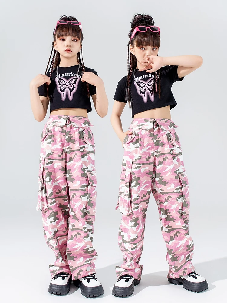 2024 Girls Black Crop Tops Camouflage Pants Streetwear Children Hip Hop Street Dance Wear Kids Jazz Stage Rave Clothes DQS16230
2024 Girls Black Crop Tops Camouflage Pants Streetwear Children Hip Hop Street Dance Wear Kids Jazz Stage Rave Clothes DQS16230