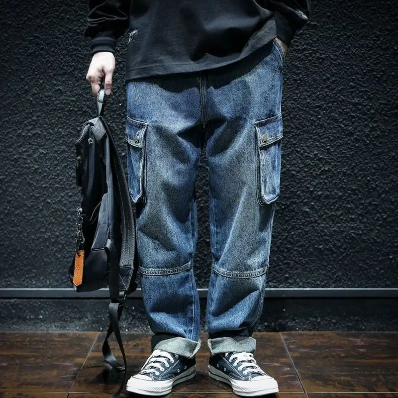 2025 Spring New Men's Jeans Loose Fit Casual Style Vintage Cargo Pants Trendy Male Fashion Straight Blue Stretch Denim Trousers
2025 Spring New Men's Jeans Loose Fit Casual Style Vintage Cargo Pants Trendy Male Fashion Straight Blue Stretch Denim Trousers