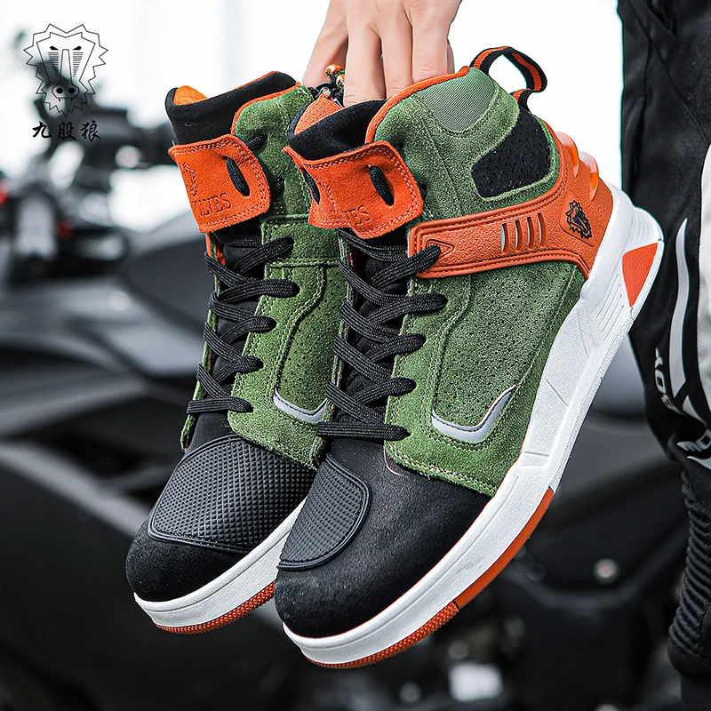 Motorcycle Rider Protective Boots Men's and Women's New Casual Breathable Sports Shoes Microfiber Motorcycle Shoes
Motorcycle Rider Protective Boots Men's and Women's New Casual Breathable Sports Shoes Microfiber Motorcycle Shoes