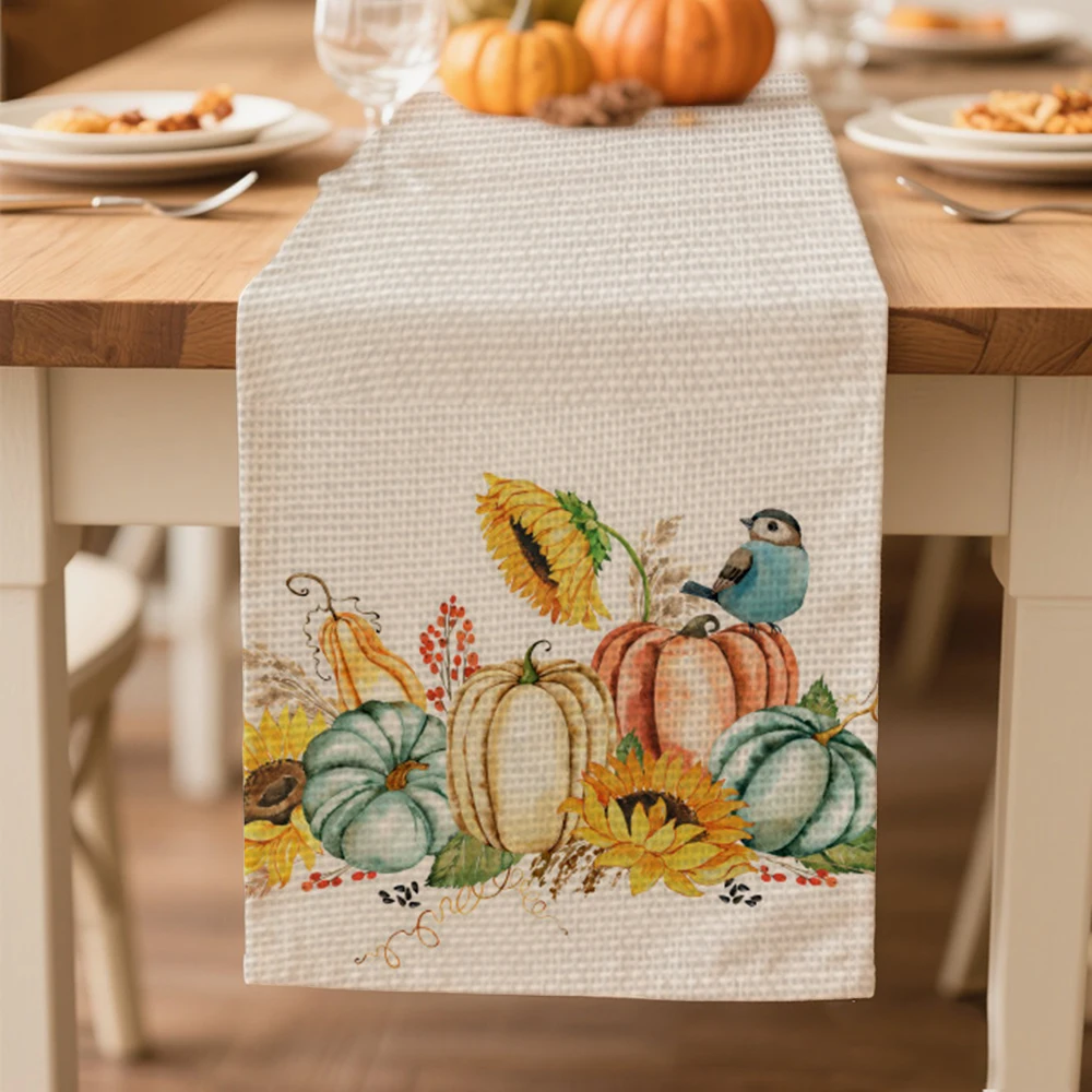 autumn table runners for dining Table decoration and accessories table runner for Harvest Festival Day Pumpkin pattern
autumn table runners for dining Table decoration and accessories table runner for Harvest Festival Day Pumpkin pattern