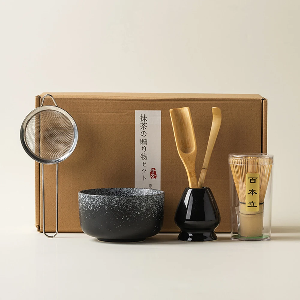 Japanese Matcha Tea Set 4/6pcs Kit Ceramic Bowl Bamboo Whisk Spoon Brush Kiln DIY Tea-making Tools Travel Home Ceremony Gift Box
Japanese Matcha Tea Set 4/6pcs Kit Ceramic Bowl Bamboo Whisk Spoon Brush Kiln DIY Tea-making Tools Travel Home Ceremony Gift Box