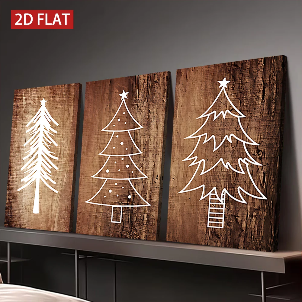 3 Counts Wooden Framed Canvas Painting, Minimalist Christmas Tree Art Prints, Modern Wall Decor for Living Room Bedroom Office
3 Counts Wooden Framed Canvas Painting, Minimalist Christmas Tree Art Prints, Modern Wall Decor for Living Room Bedroom Office