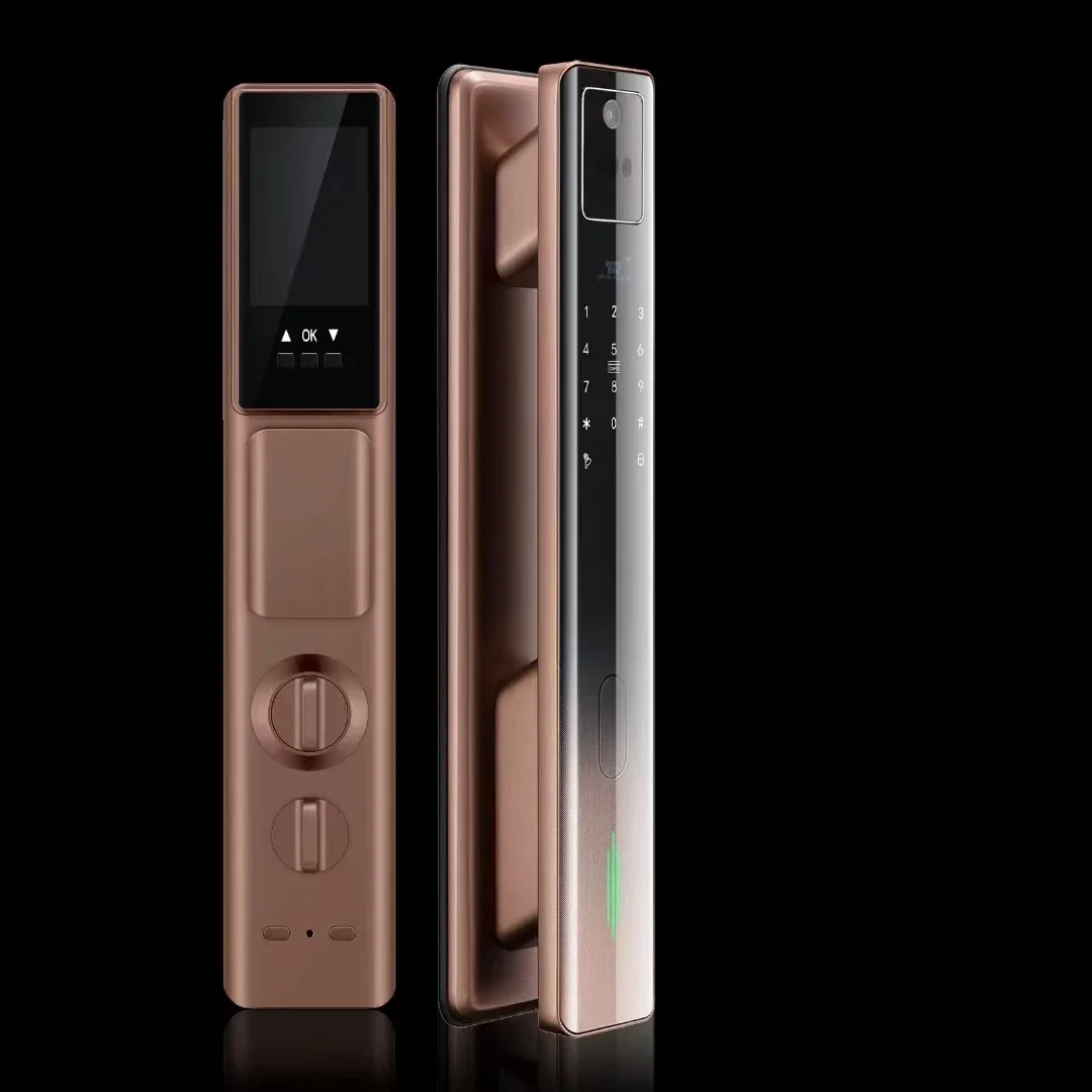 008 SINOVO Tuya smart lock with Camera face id video call finger vein tuya wifi Biometric Lock push pull door lock
008 SINOVO Tuya smart lock with Camera face id video call finger vein tuya wifi Biometric Lock push pull door lock