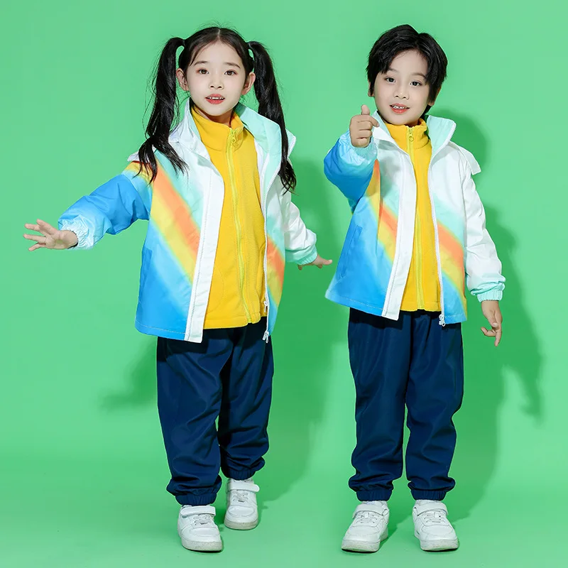Primary School Uniform Set Spring and Autumn Sports Meeting Boys and Girls Class Uniform Winter Thickened Jacket Kindergarten Un
Primary School Uniform Set Spring and Autumn Sports Meeting Boys and Girls Class Uniform Winter Thickened Jacket Kindergarten Un
