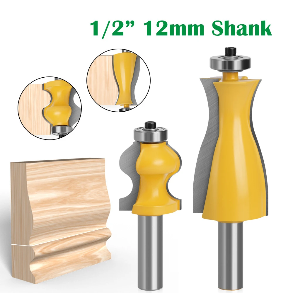 2pcs 12mm 1/2" Shank Legs Foot Mold Router Bits Set Jewelry Box Side Milling Cutters Woodworking Cutter Tenon
2pcs 12mm 1/2" Shank Legs Foot Mold Router Bits Set Jewelry Box Side Milling Cutters Woodworking Cutter Tenon