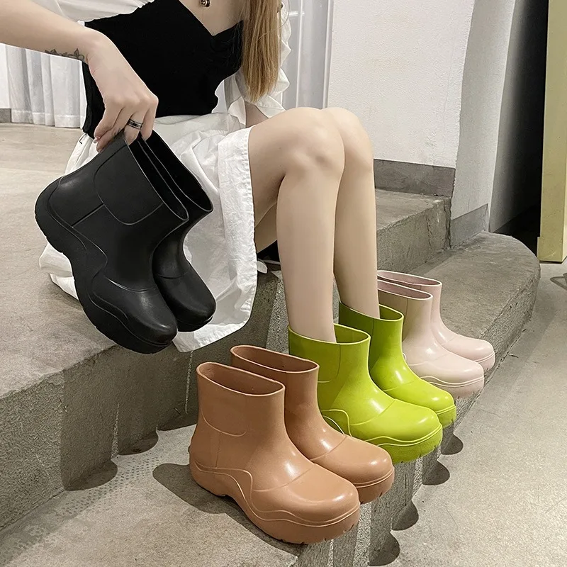 Maogu Ankle Rain Boots Women Fashion Short Rain Boot Cute Spring Comfortable Black Cartoon Footwear Waterproof Summer Outer Wear
Maogu Ankle Rain Boots Women Fashion Short Rain Boot Cute Spring Comfortable Black Cartoon Footwear Waterproof Summer Outer Wear