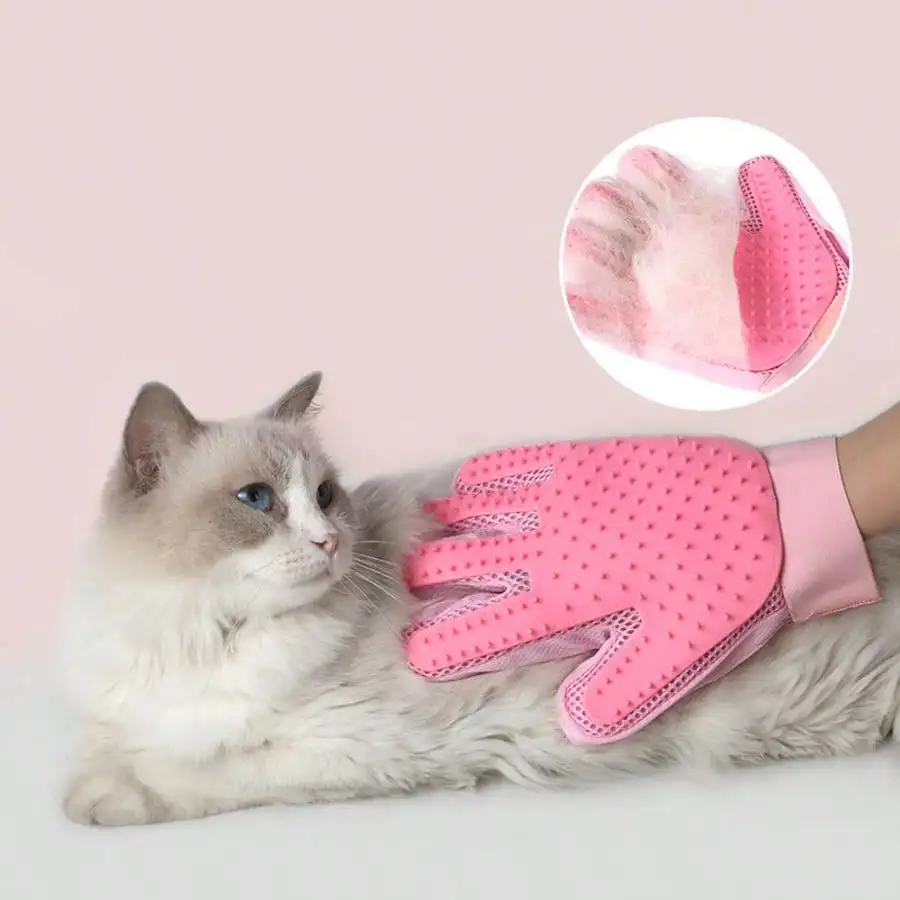 1pc/1 Pair Pet Dog Cat Deshedding Grooming Glove, Silicone Breathable Massage Brush, Quick Hair Removal, Available In Multiple Colors
1pc/1 Pair Pet Dog Cat Deshedding Grooming Glove, Silicone Breathable Massage Brush, Quick Hair Removal, Available In Multiple Colors