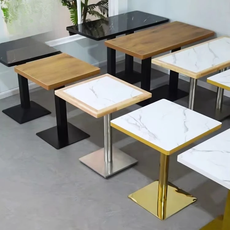 Wholesale Chinese Custom Coffee Shop Fast Food Square Table Metal Marble Cafe Commercial Modern Wooden Restaurant
Wholesale Chinese Custom Coffee Shop Fast Food Square Table Metal Marble Cafe Commercial Modern Wooden Restaurant