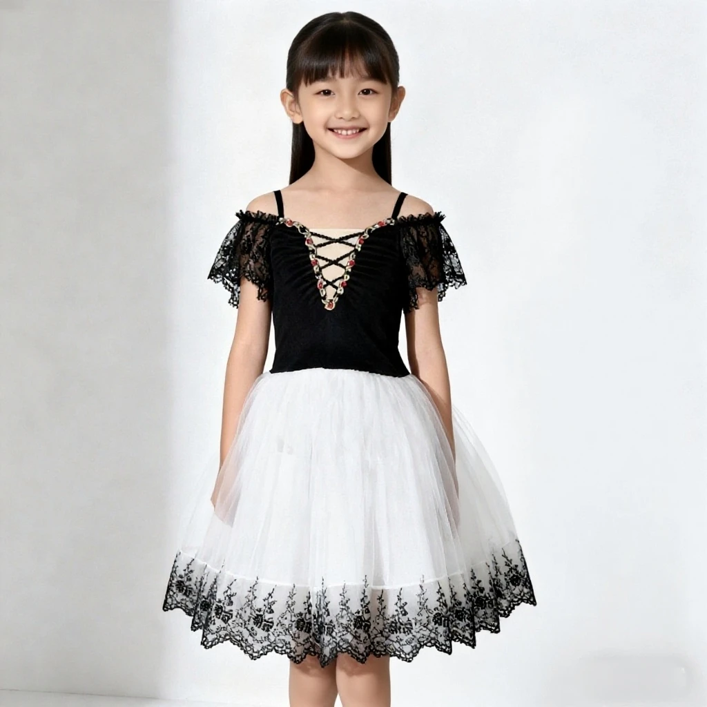 Carmen Variant Tutu Children Costume Black Ballet Tutus Long Dress Girls Performance Dance Ballerina Children's Clothing
Carmen Variant Tutu Children Costume Black Ballet Tutus Long Dress Girls Performance Dance Ballerina Children's Clothing