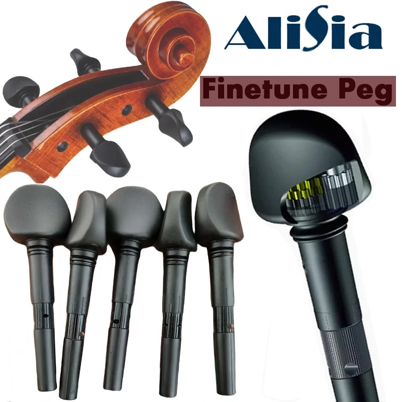 Cello Violin Pegs Tuners Machine Heads Finetune Geared Violin Peg Set For 4/4 3/4 1/2 Violins Cellos Violinos String Tuners 
Cello Violin Pegs Tuners Machine Heads Finetune Geared Violin Peg Set For 4/4 3/4 1/2 Violins Cellos Violinos String Tuners