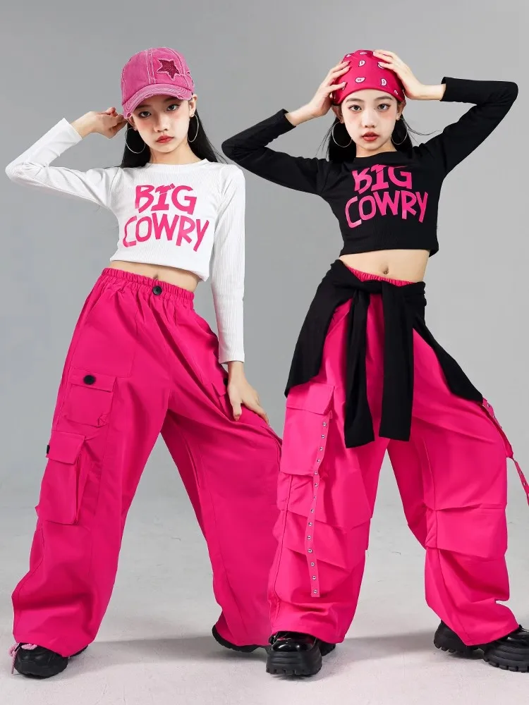 Kids Hip Hop Costume Girls Jazz Performance Clothes Long Sleeves Tops Loose Pants Team Competition Clothing Stage Wear BL14393
Kids Hip Hop Costume Girls Jazz Performance Clothes Long Sleeves Tops Loose Pants Team Competition Clothing Stage Wear BL14393