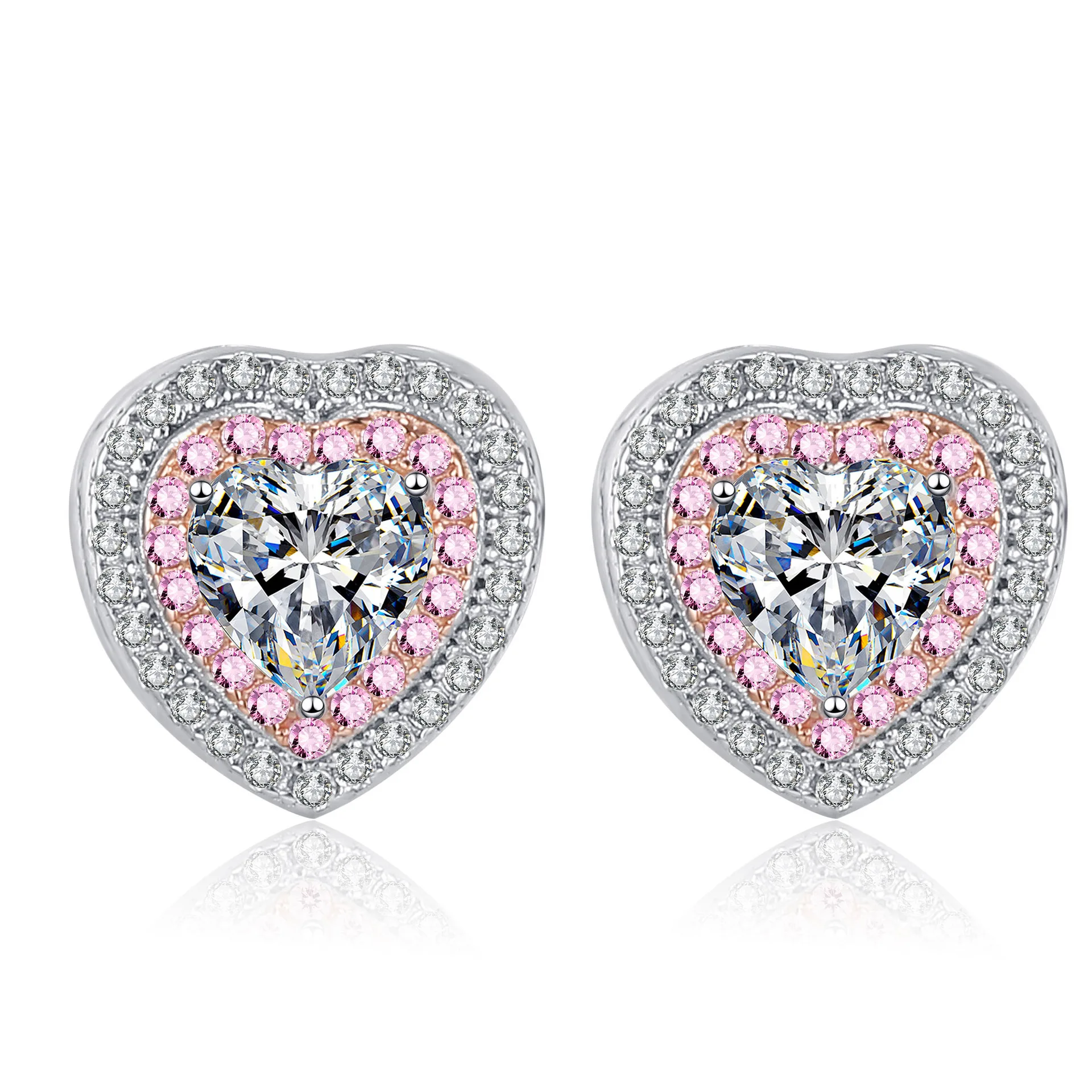Ourfuno Romantic 1CT Heart Shape Moissanite Earrings For Women Girls White Pink Color Zircon 925 Sterling Silver Stud Earrings
Ourfuno Romantic 1CT Heart Shape Moissanite Earrings For Women Girls White Pink Color Zircon 925 Sterling Silver Stud Earrings