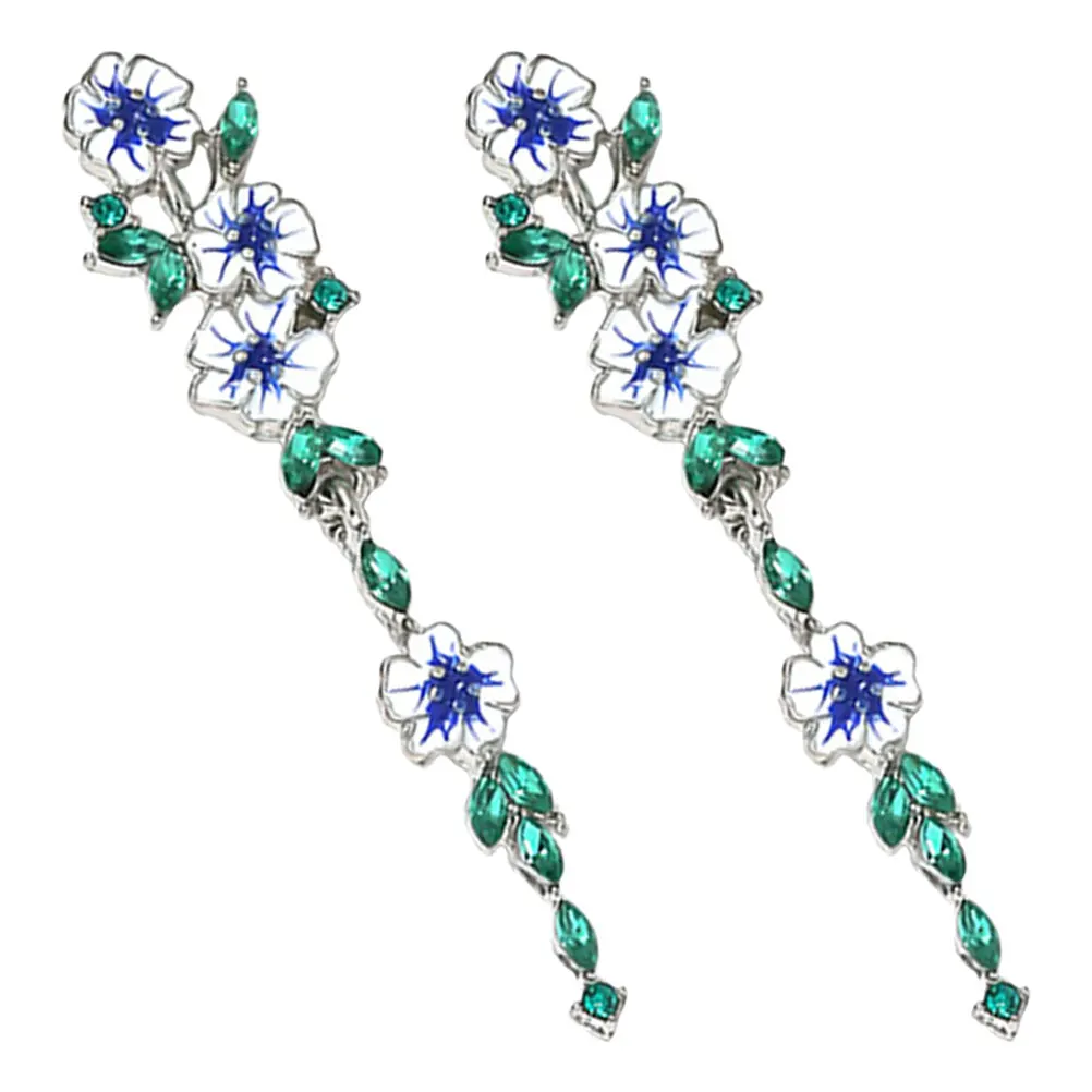 Green Leaf Flower Earrings Women Long Pendant Sparkle Dangle Jewelry Eco Friendly Casual Wear Ear Accessories
Green Leaf Flower Earrings Women Long Pendant Sparkle Dangle Jewelry Eco Friendly Casual Wear Ear Accessories