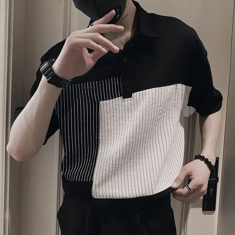 Hot Sales in the Store High-end striped ice silk polo new stylish shirt casual summer thin ins shirt men's short-sleeved T-shirt
Hot Sales in the Store High-end striped ice silk polo new stylish shirt casual summer thin ins shirt men's short-sleeved T-shirt