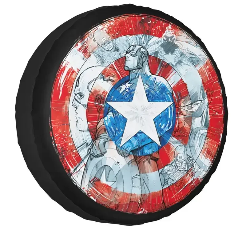 Captain Shield Logo Spare Tire Cover For Jeep Toyota Mitsubishi America 4WD 4x4 SUV Car Wheel Protectors 14" 15" 16" 17" Inch
Captain Shield Logo Spare Tire Cover For Jeep Toyota Mitsubishi America 4WD 4x4 SUV Car Wheel Protectors 14" 15" 16" 17" Inch