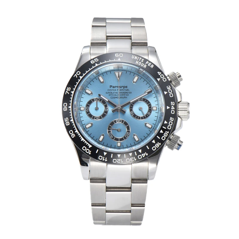 Luxury Sports Men's VK63 Quartz Watches Sapphire Crystal Calendar 316L Stainless Steel Waterproof Case Luminous
Luxury Sports Men's VK63 Quartz Watches Sapphire Crystal Calendar 316L Stainless Steel Waterproof Case Luminous