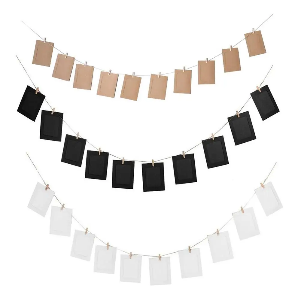 10 Pcs Multiple Picture Frame Photo with Clips Masonry Decor Brown Paper Wrapping
10 Pcs Multiple Picture Frame Photo with Clips Masonry Decor Brown Paper Wrapping