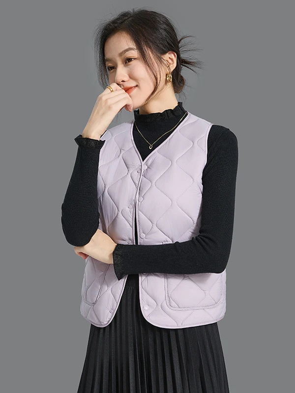 2025 Autumn Winter Lightweight Cotton down Vest Women's ort V-Need Quilted Faionable Inner Wear Versatile Slim Fit
2025 Autumn Winter Lightweight Cotton down Vest Women's ort V-Need Quilted Faionable Inner Wear Versatile Slim Fit