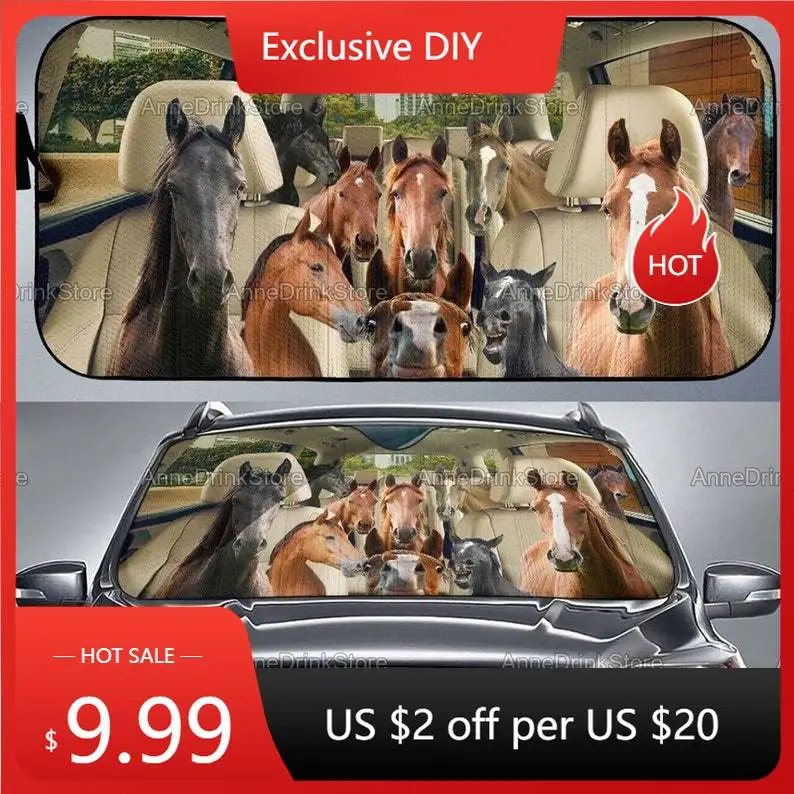 Funny Horse Car Sun Shade, Horse Car Accessories, Horse Lover, Horse Auto Sun Shade, Horse Car Decoration MCL022006A04
Funny Horse Car Sun Shade, Horse Car Accessories, Horse Lover, Horse Auto Sun Shade, Horse Car Decoration MCL022006A04