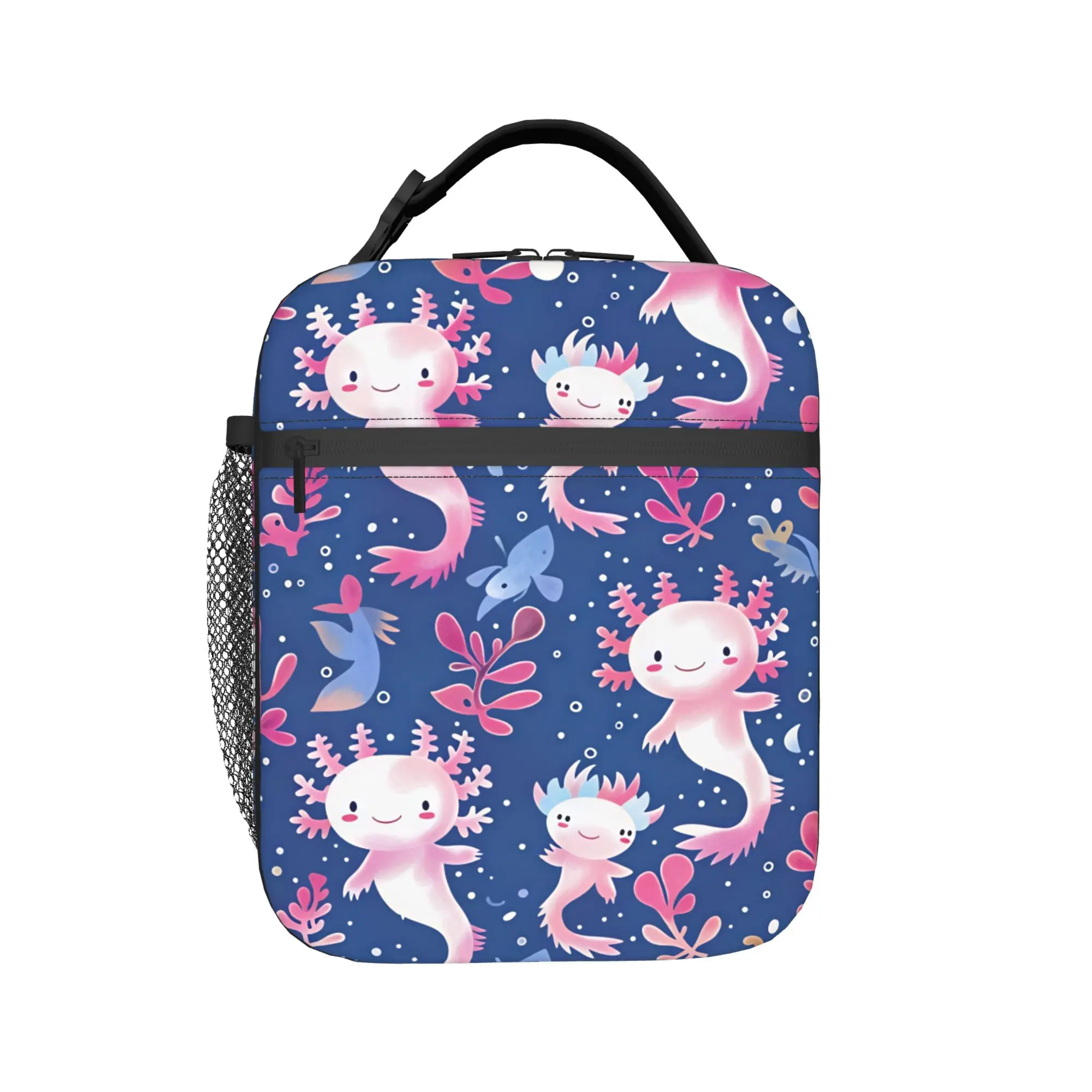 Cute Axolotl Lunch Bag For Girls Print Lunch Box Retro Travel Cooler Bag Portable Zipper Oxford Tote Food Bags
Cute Axolotl Lunch Bag For Girls Print Lunch Box Retro Travel Cooler Bag Portable Zipper Oxford Tote Food Bags