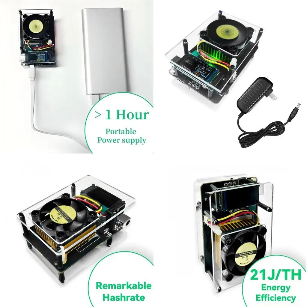 Modular Open Source Mining Rig 550G Efficient Hash Rate ABS Metal Structure Silents Operation US Power Standard