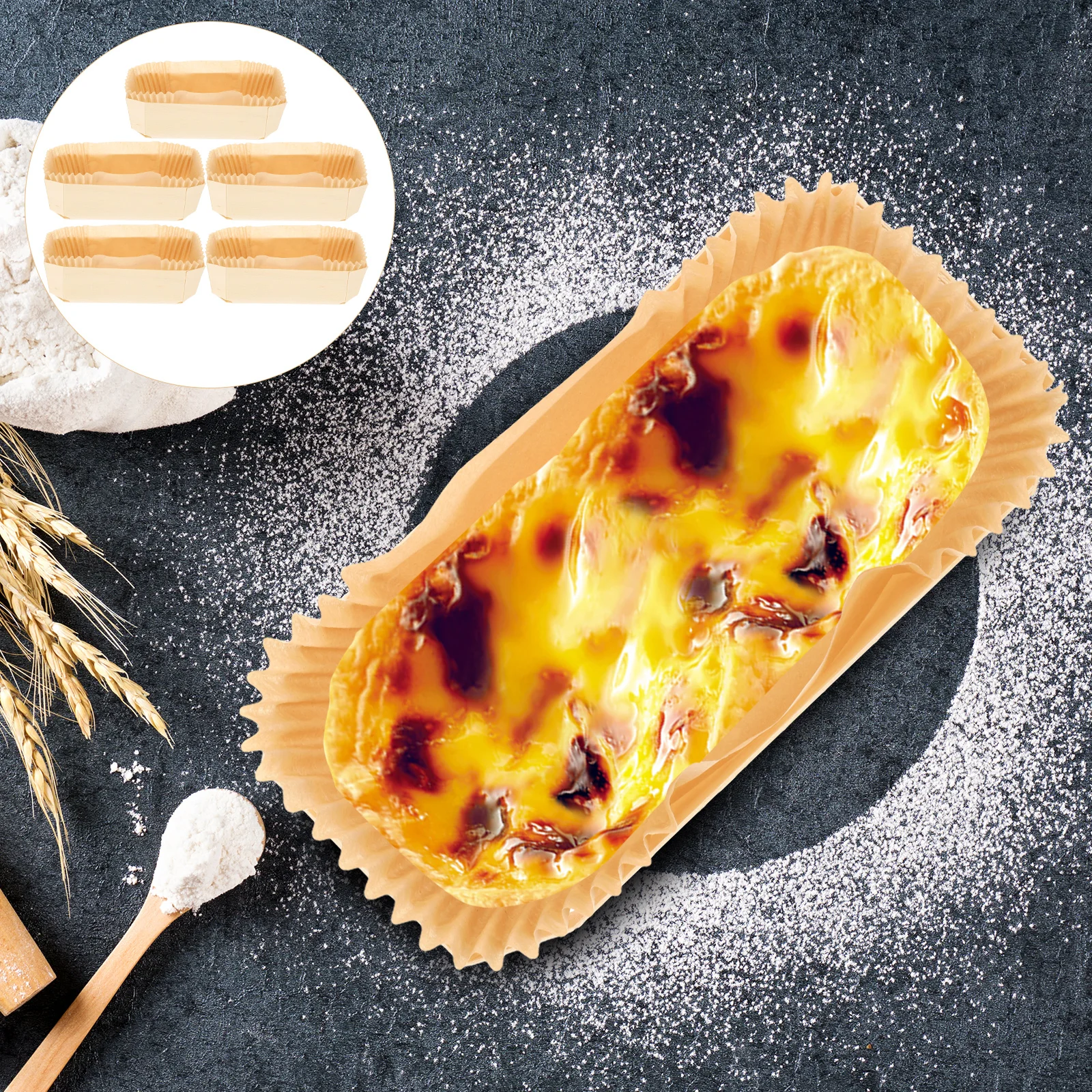 Boat Mold Baking Paper Tray Cake Pan Wood Liners Square Pans Bake Molds Heat Resistant Reusable Oven Safe Uniform Conduction
Boat Mold Baking Paper Tray Cake Pan Wood Liners Square Pans Bake Molds Heat Resistant Reusable Oven Safe Uniform Conduction