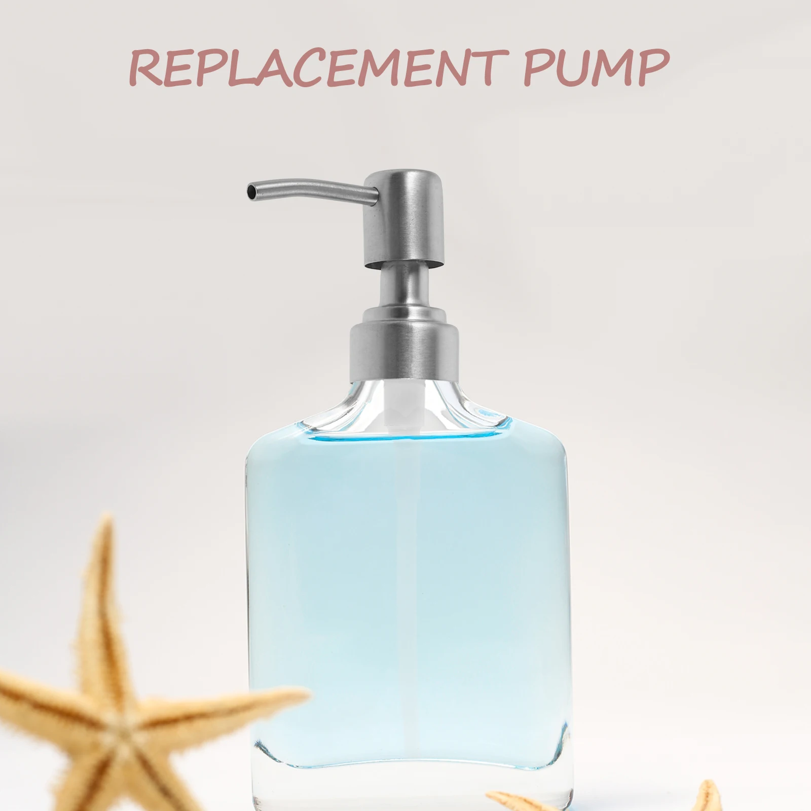 2Pcs Soap Dispenser Pump Heads Stainless Steel Replacement Bottle Pumps for Shampoo Lotion Foaming Soap Dispenser Pumps
2Pcs Soap Dispenser Pump Heads Stainless Steel Replacement Bottle Pumps for Shampoo Lotion Foaming Soap Dispenser Pumps