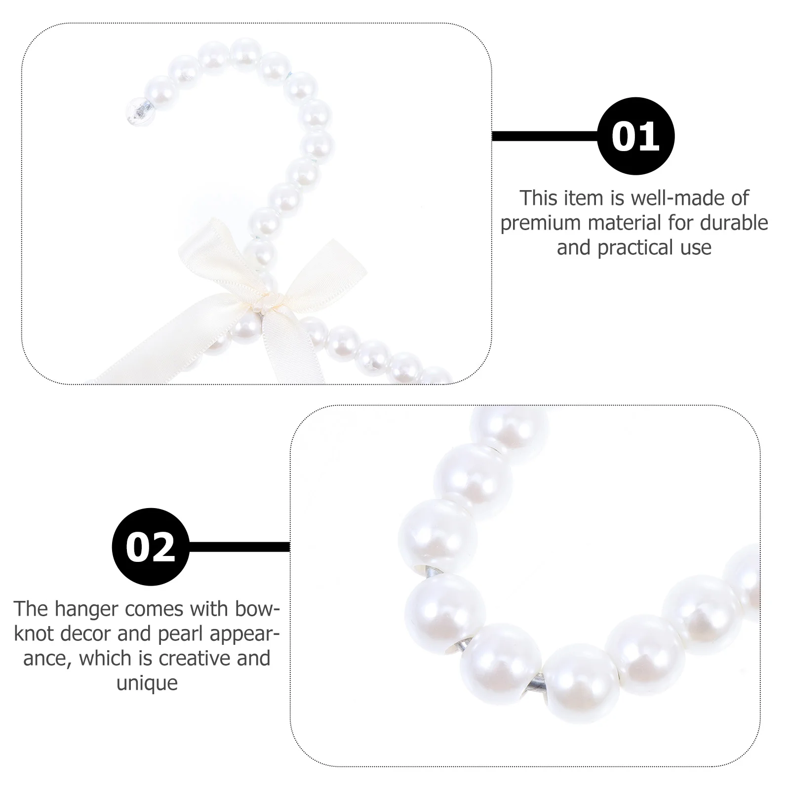 2pcs Pearl Bow Hangers White Creative Clothes Hanger Strong Bearing Capacity Closet Storage Fashion Christmas Decor
2pcs Pearl Bow Hangers White Creative Clothes Hanger Strong Bearing Capacity Closet Storage Fashion Christmas Decor