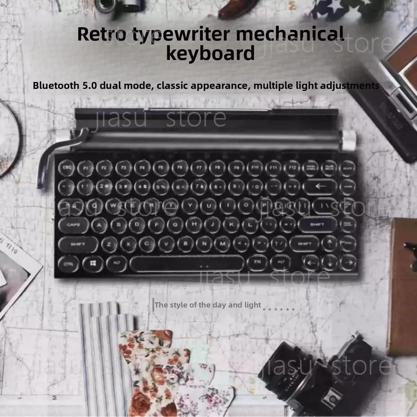 Typewriter Steampunk Wireless Bluetooth Dual Mode Mechanical Keyboard Computer Tablet
Typewriter Steampunk Wireless Bluetooth Dual Mode Mechanical Keyboard Computer Tablet