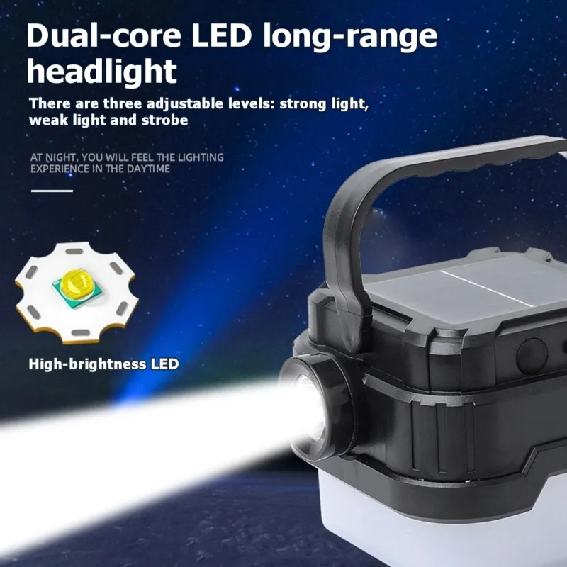 【EFFICIENT 】Waterproof Solar For Camping Light, Rechargeable Lantern For Outdoor For Camping, Tent, Power Outage Emergencies
【EFFICIENT 】Waterproof Solar For Camping Light, Rechargeable Lantern For Outdoor For Camping, Tent, Power Outage Emergencies