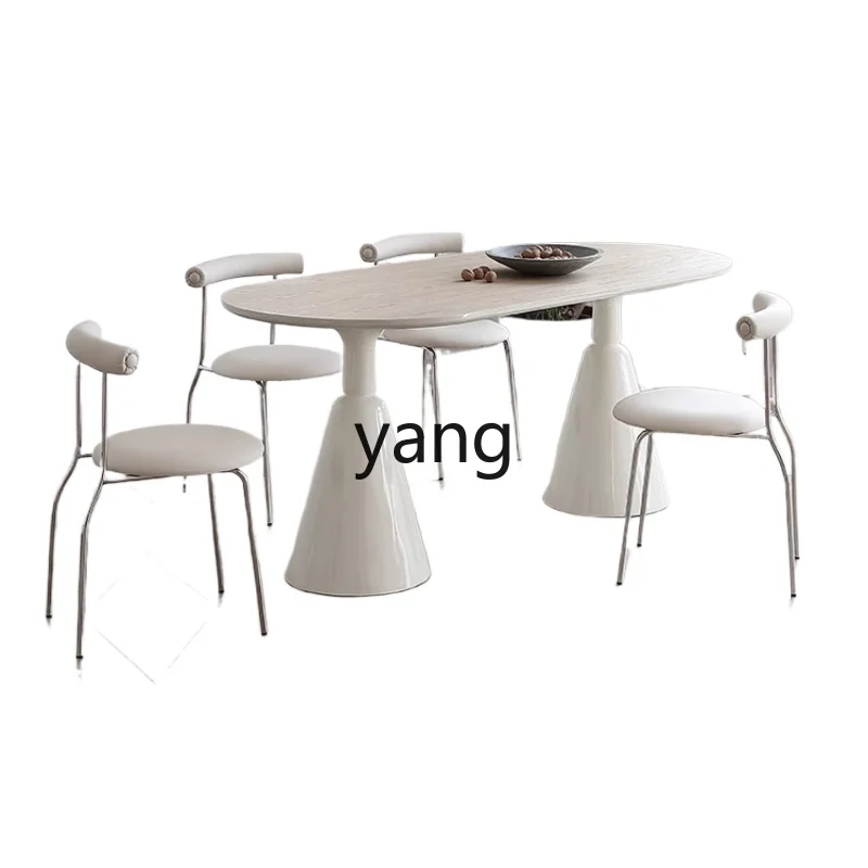 LTT light French cream style solid wood oval dining table modern simple small apartment dining table and chair combination
LTT light French cream style solid wood oval dining table modern simple small apartment dining table and chair combination
