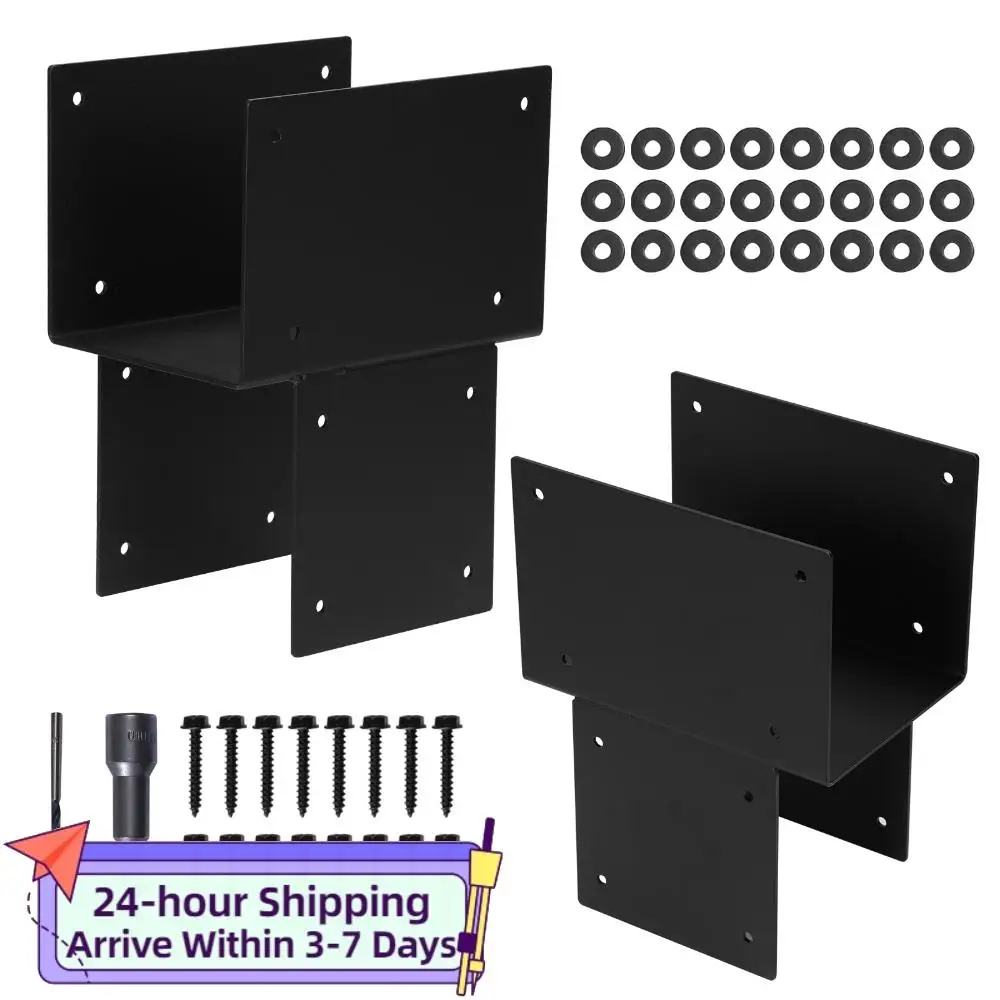 2 Pack Post Caps Tie Brackets 6x6 (Actual 5.5x5.5in) Post Anchor Inside Mount Bracket for Gazebo Deck & Porch Post To Beam
2 Pack Post Caps Tie Brackets 6x6 (Actual 5.5x5.5in) Post Anchor Inside Mount Bracket for Gazebo Deck & Porch Post To Beam