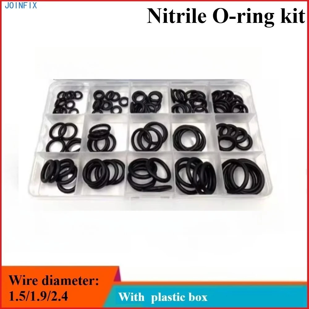 Nitrile O-Ring Assortment Kit 1.5mm 1.9mm 2.4mm Rubber Seal Washer Gasket Set
Nitrile O-Ring Assortment Kit 1.5mm 1.9mm 2.4mm Rubber Seal Washer Gasket Set