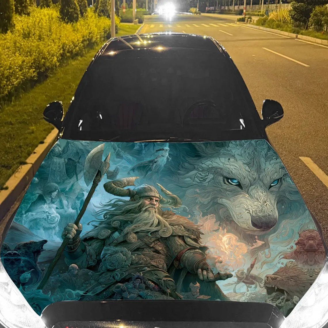 Виниловая пленка для автомобиля Viking Warrior and Spirit Wolf, водонепроницаемая наклейка на капот автомобиля из ПВХ, самоклеящаяся устойчивая к царапинам наклейка
Виниловая пленка для автомобиля Viking Warrior and Spirit Wolf, водонепроницаемая наклейка на капот автомобиля из ПВХ, самоклеящаяся устойчивая к царапинам наклейка