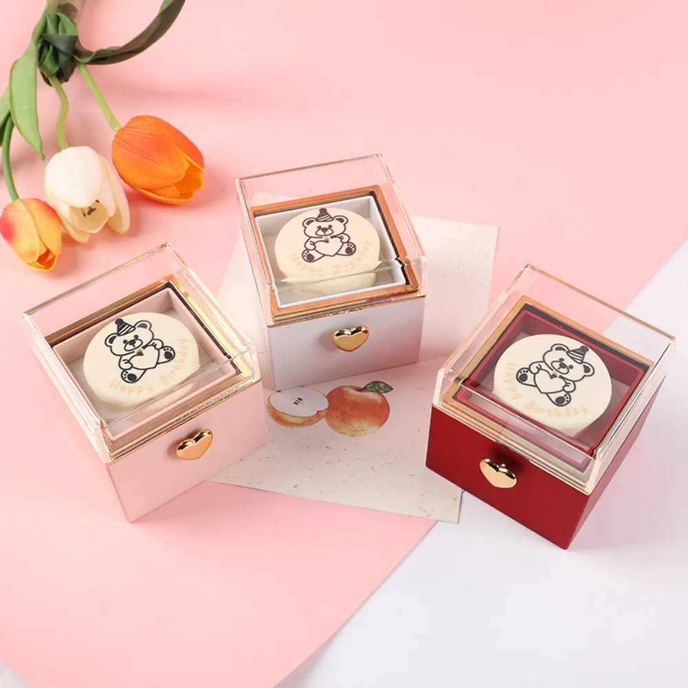 Valentine Bear Flip Ring Box Storage Box Ring Display Mini Cake Gift Boxes Girlfriend Gift Jewelry Birthday Gift Packaging Box
Valentine Bear Flip Ring Box Storage Box Ring Display Mini Cake Gift Boxes Girlfriend Gift Jewelry Birthday Gift Packaging Box