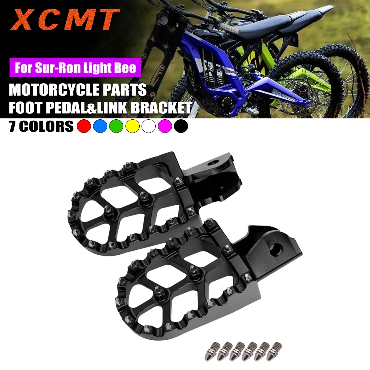Motorcycle Accessories CNC Aluminum Alloy Foot Pedal Foot Pedal For Sur-Ron Light Bee X & S For Segway X160 Segway X260
Motorcycle Accessories CNC Aluminum Alloy Foot Pedal Foot Pedal For Sur-Ron Light Bee X & S For Segway X160 Segway X260